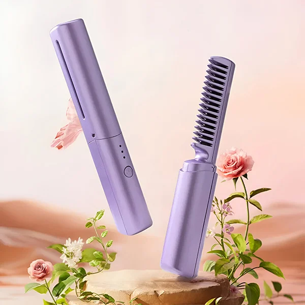 Consigue un cabello liso, brillante y perfectamente peinado en cualquier momento sin depender de enchufes ni herramientas complicadas
